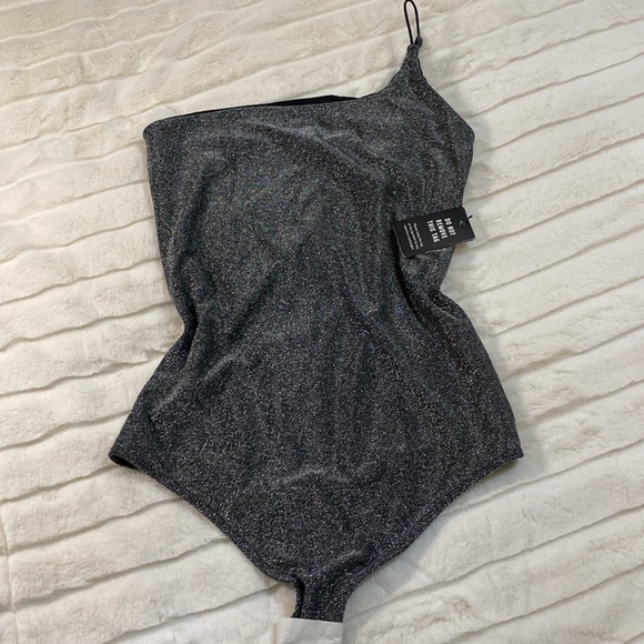 Express Tops - Express glitter bodysuit